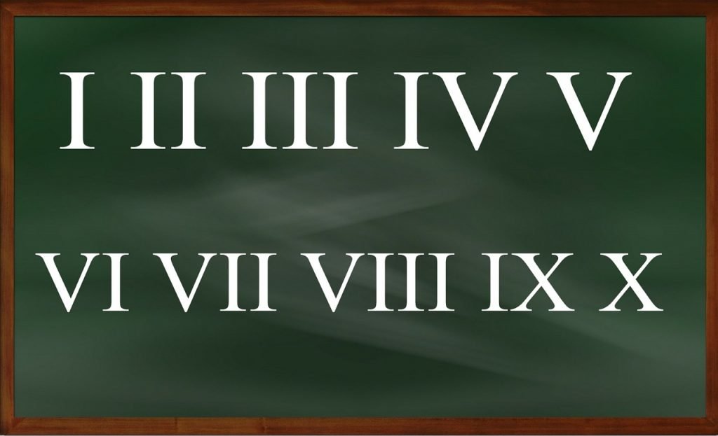 Numeri Romani 1 numeri romani